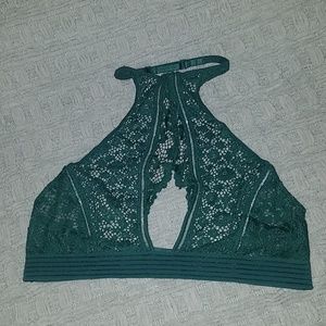 Victoria's Secret green lace bralette